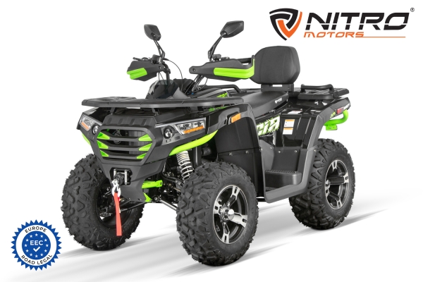 NITRO MOTORS 300cc maxi Kinder Quad Tricia 80km/h EEC Platin